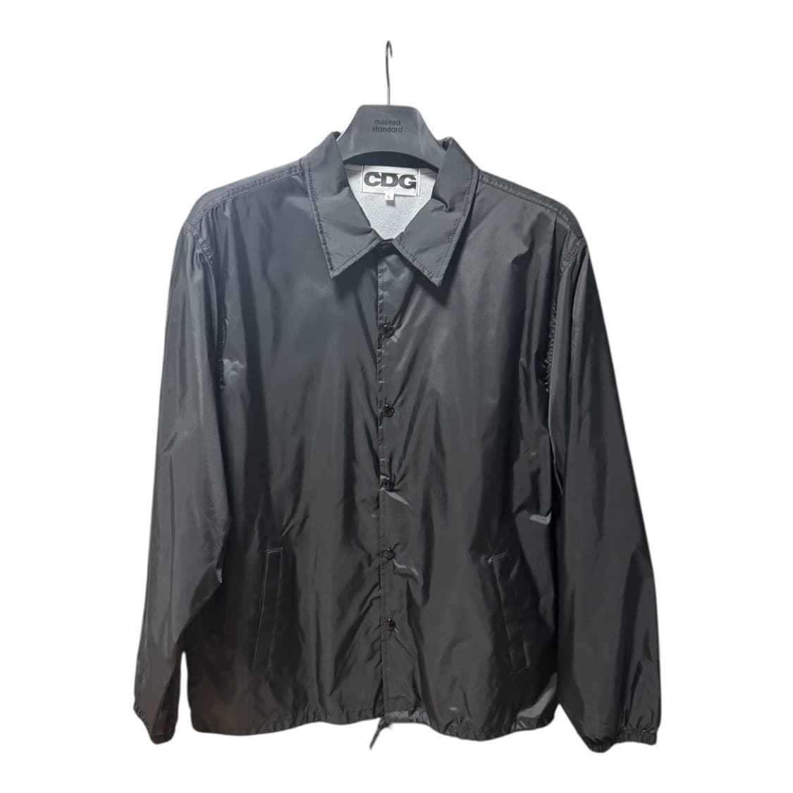 CDG 로고 코치 자켓 블랙 상품이미지2