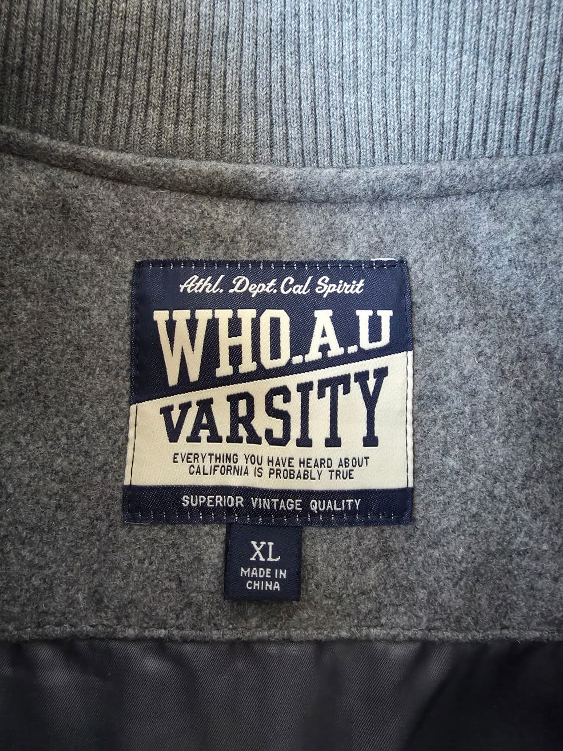 후아유 울 바시티 자켓 xl 105 상품이미지5