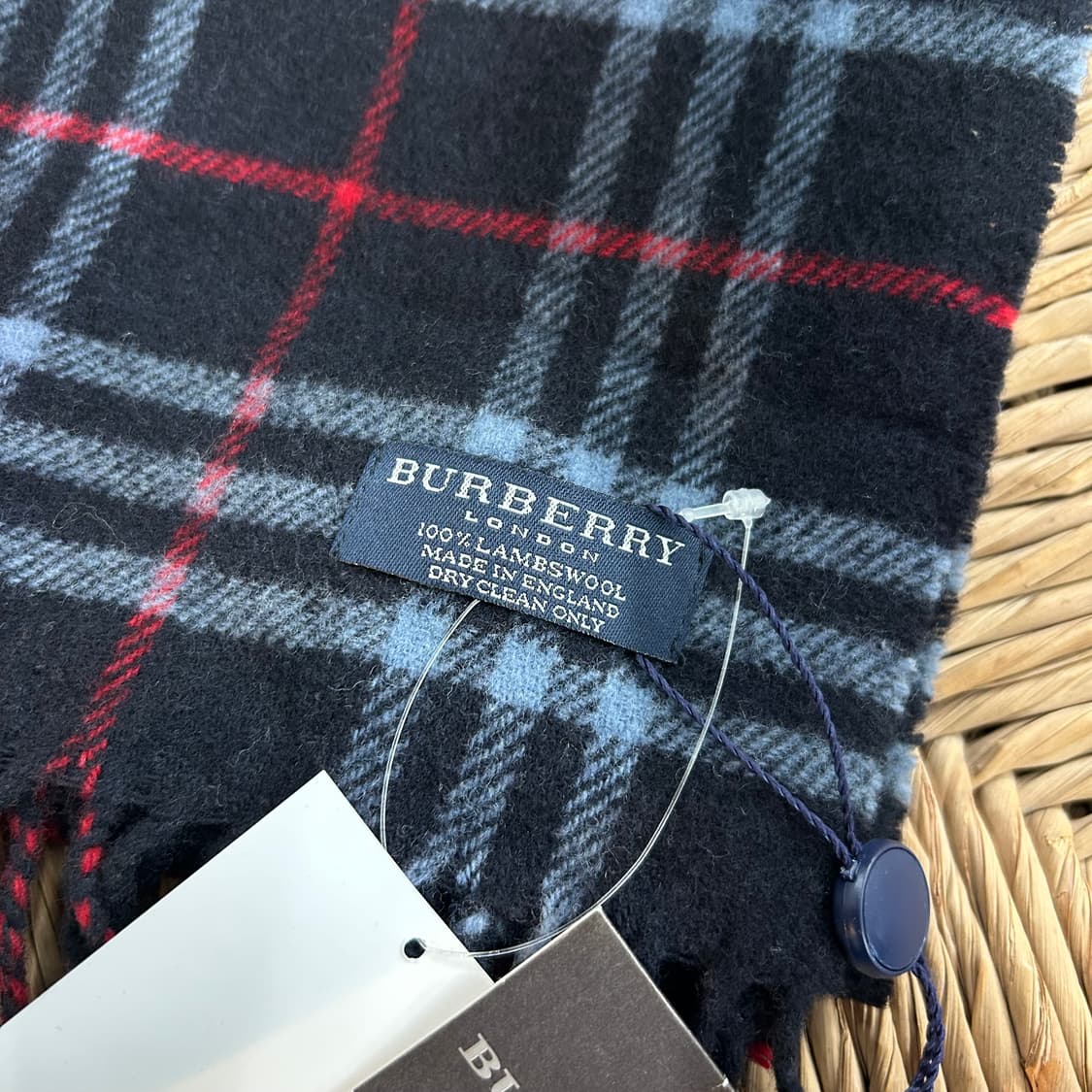 Burberry Navy Nova Check Muffler 상품이미지3