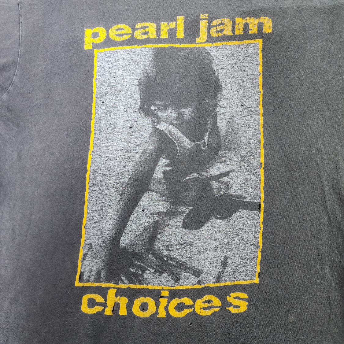 [XL] 90s 펄잼 pearl jam 크래용 노란판 빈티지 밴드티 상품이미지2