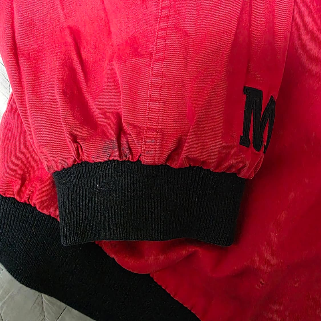 [XXL] 90s 빈티지 말보로 리버시블 봄버 자켓 블랙/레드 굿 상품이미지7
