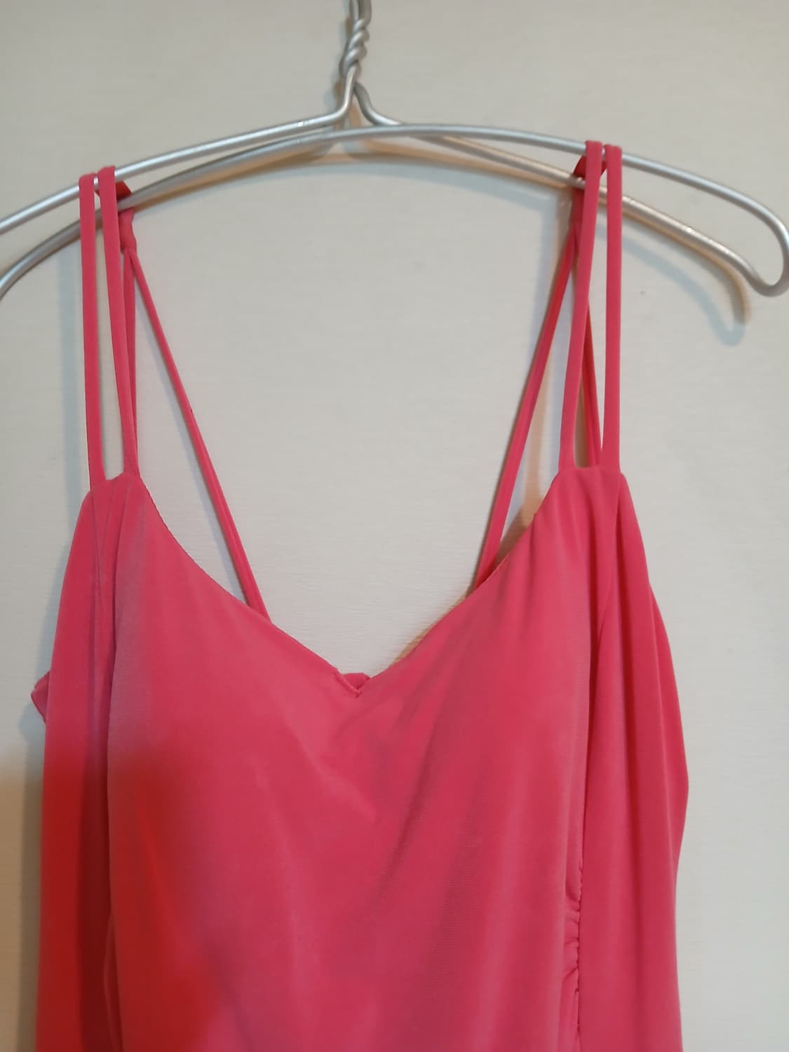 고급 핑크 파티 드레스 캡 셔링 나시 원피스 섹시 스판 클럽 슬림 홀복 상품이미지2