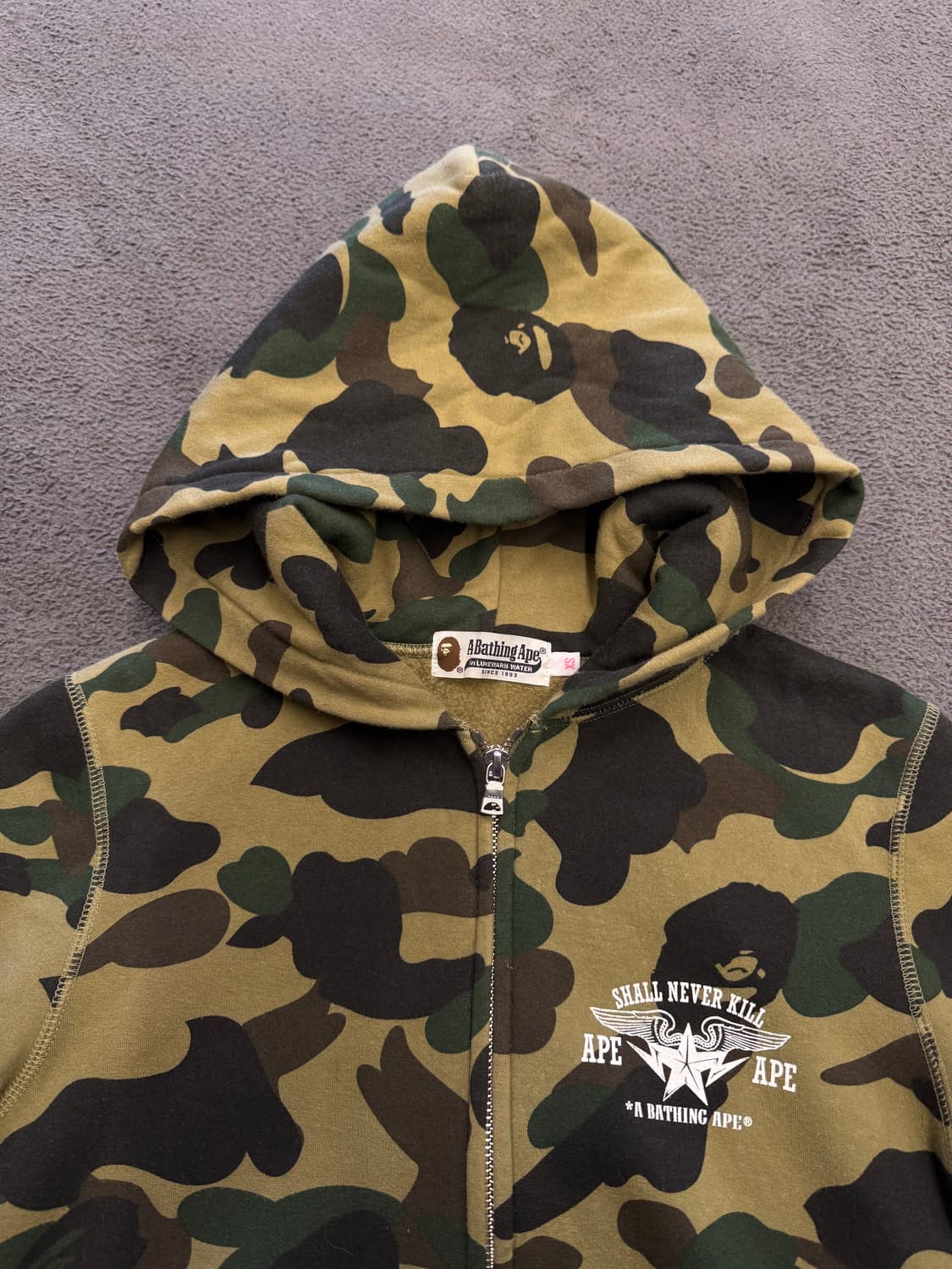 베이프 1st 카모 후드집업 처분  상품이미지2