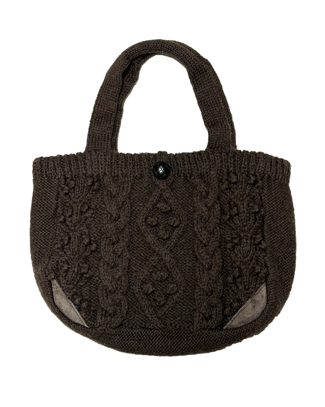 초코브라운 뜨개 가방 상품이미지1