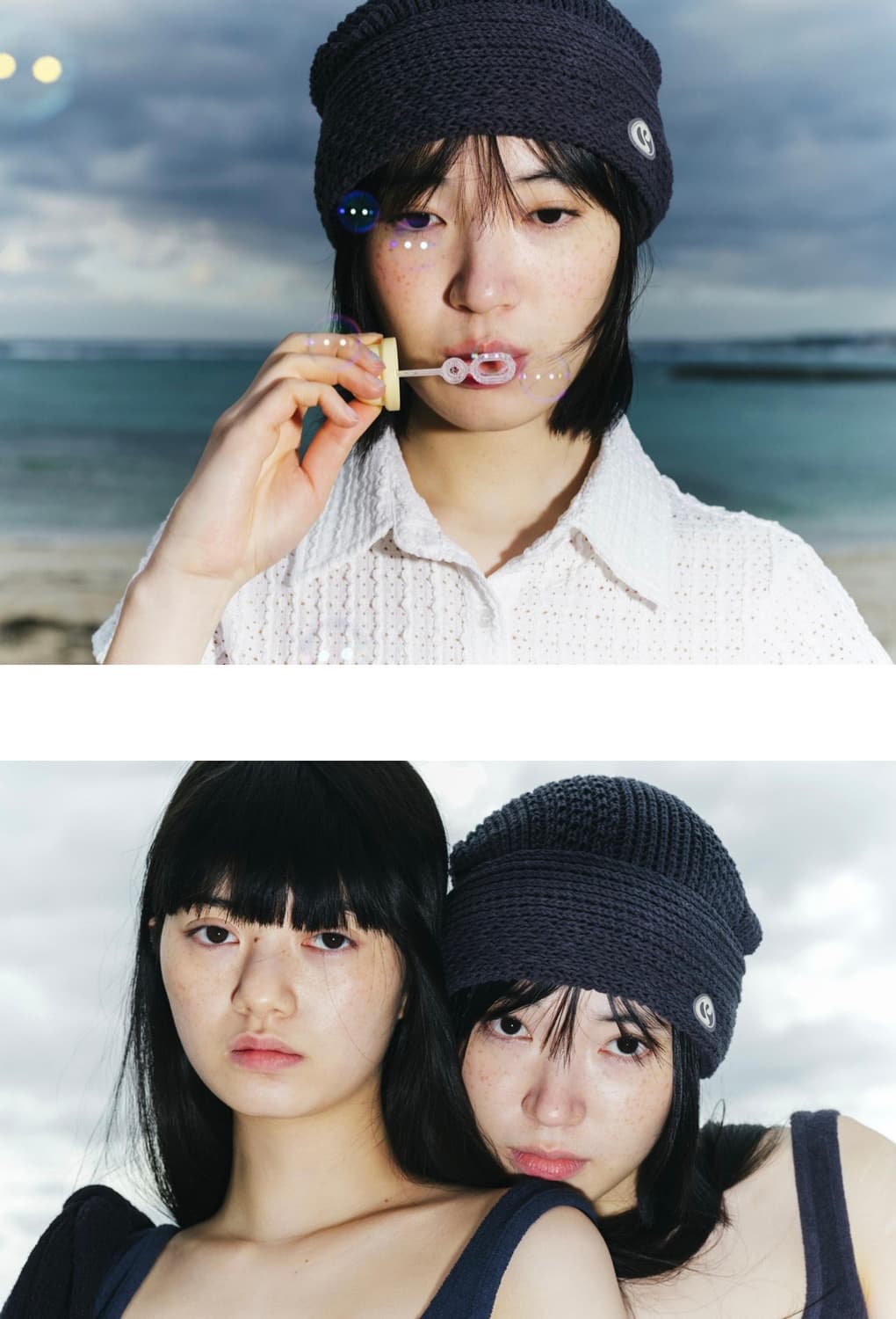 scarf hat charcoal 상품이미지3