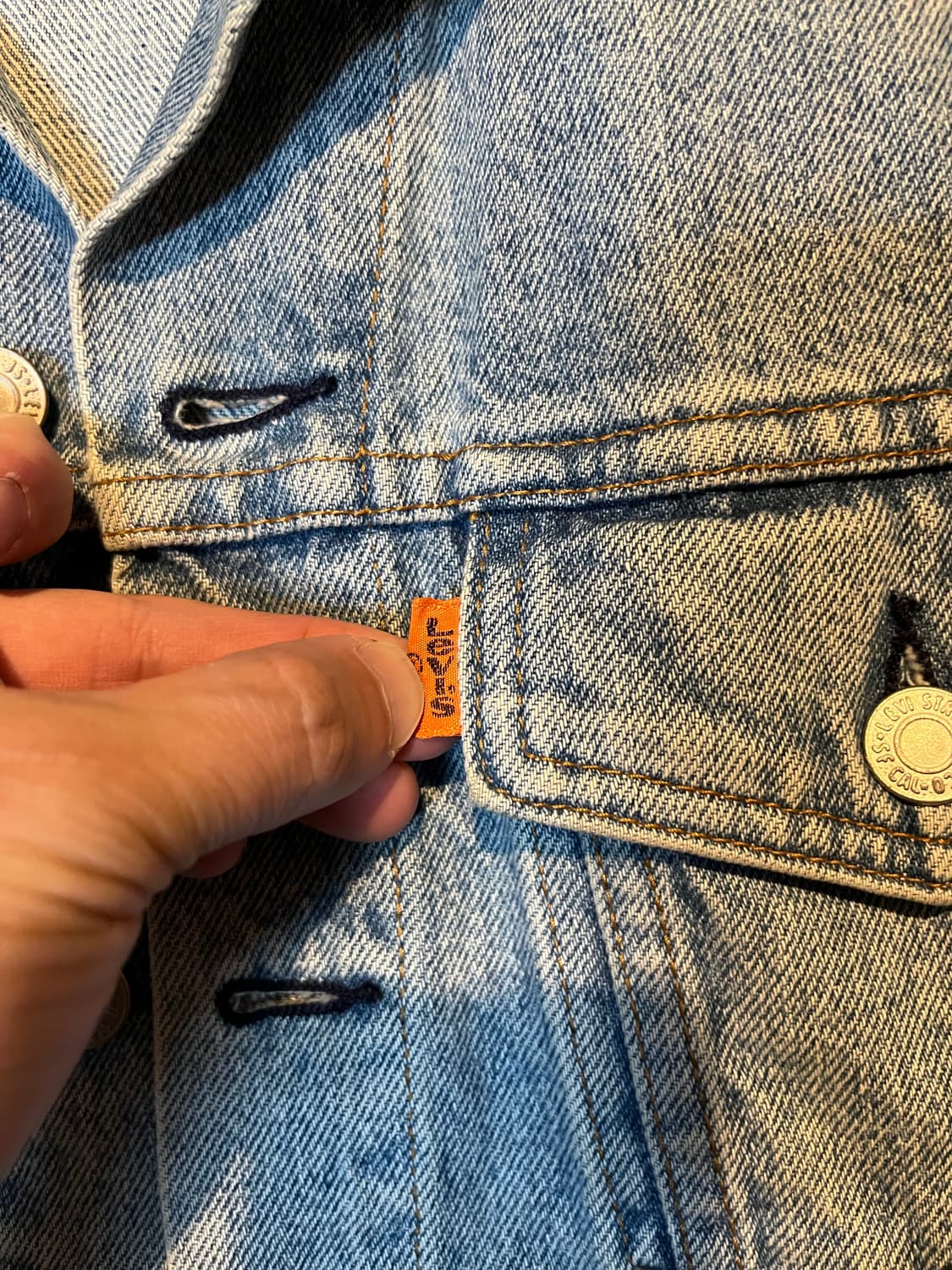 [VINTAGE] 80-90s 리바이스 오렌지탭 70651 트러커 자켓 상품이미지2