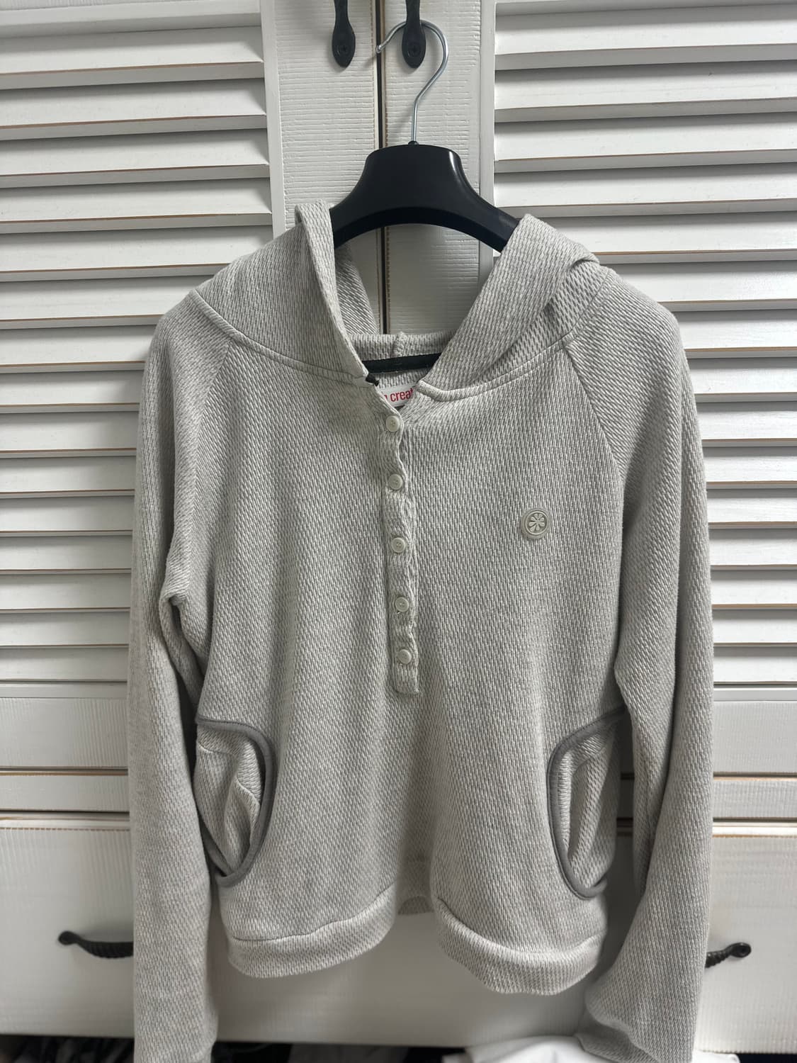 오피쉬 와플후디 오트밀  상품이미지1