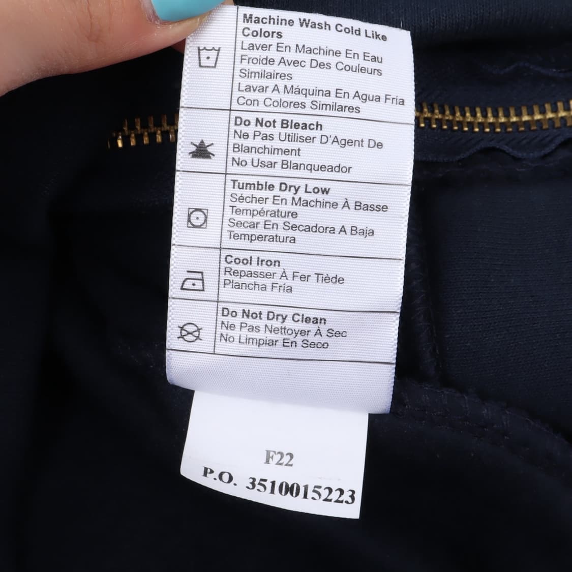 칼하트 네이비 k122 루즈 핏 스웨트 후드집업 상품이미지10