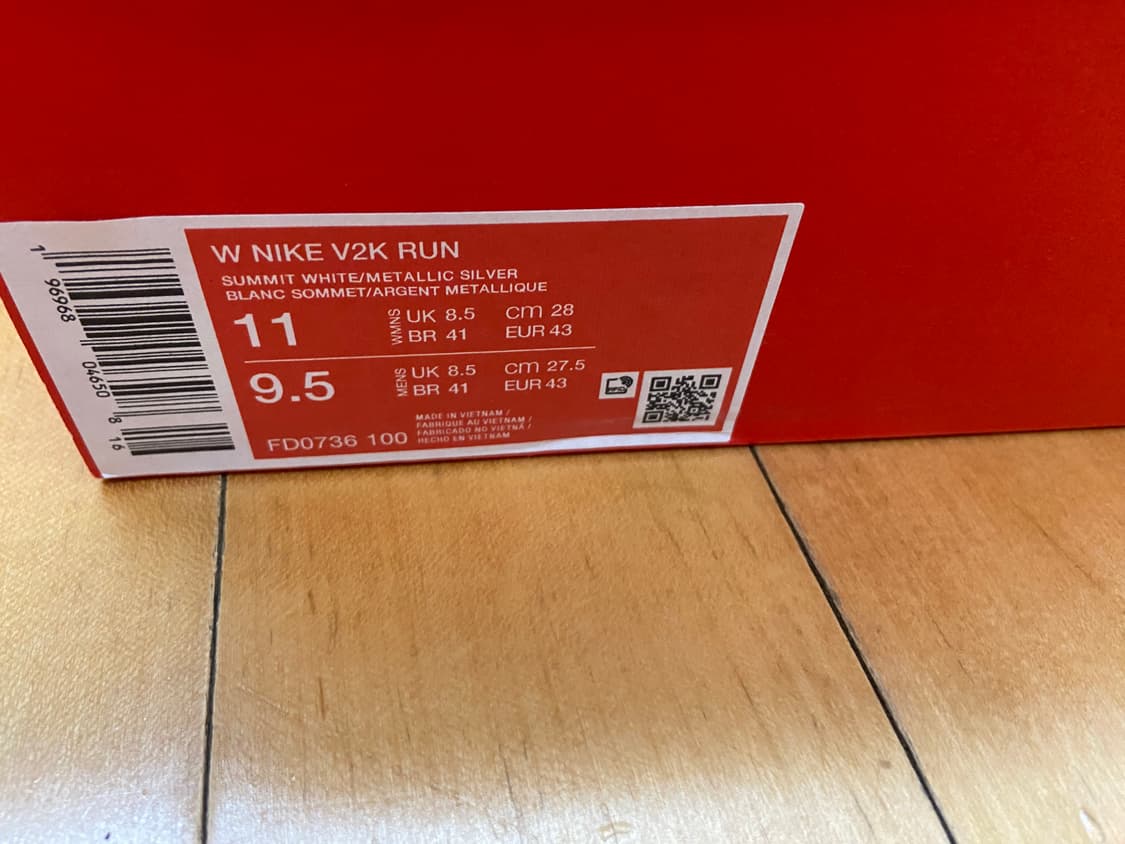 나이키 W V2K 런 서밋화이트 280mm 상품이미지9