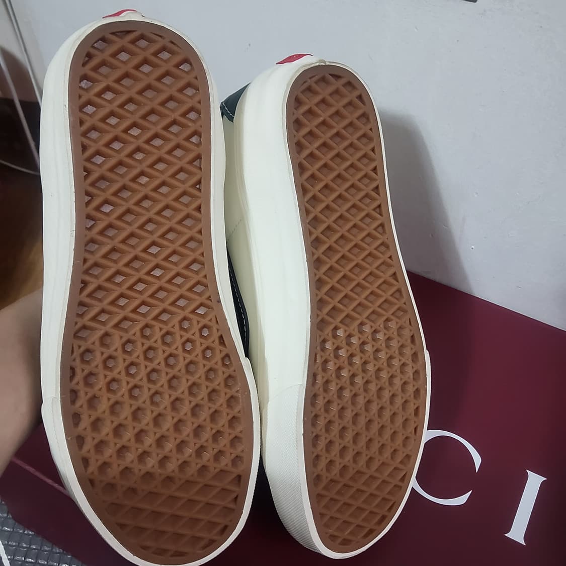 새상품 반스 sk 8볼트 바이 스케이트 하이 에버그린 레더 250 상품이미지5