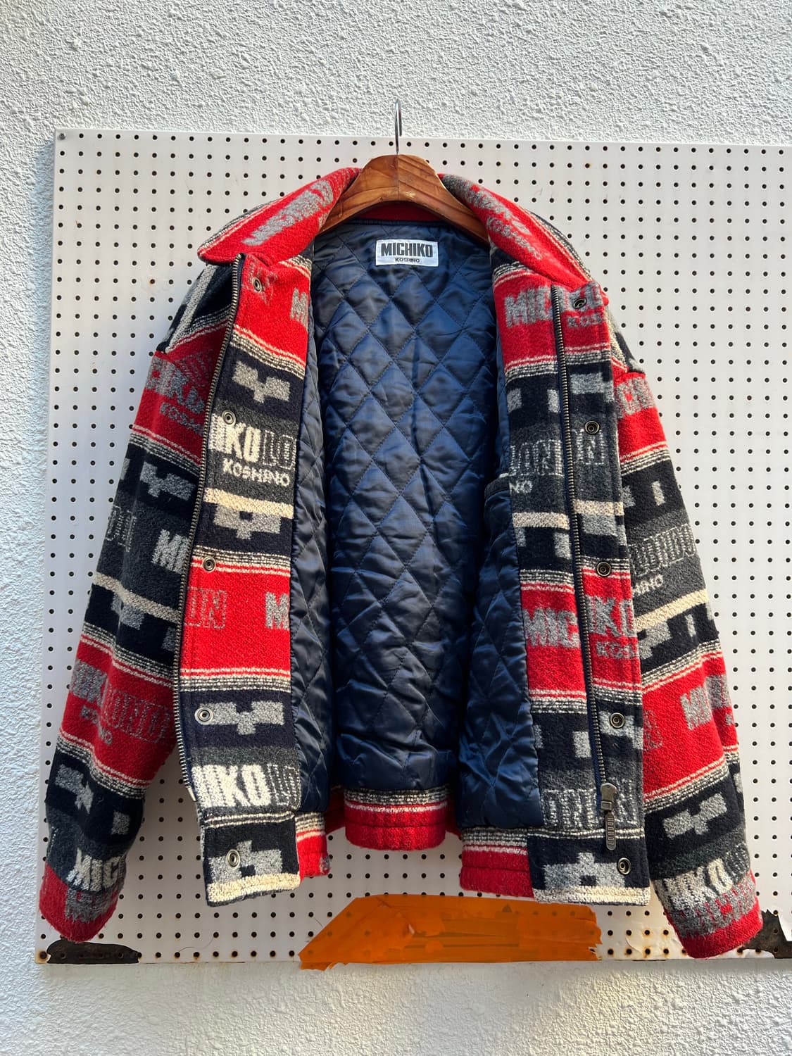 1990s MICHIKO KOSHINO BOMBER 미치코코시노 울봄버 상품이미지3
