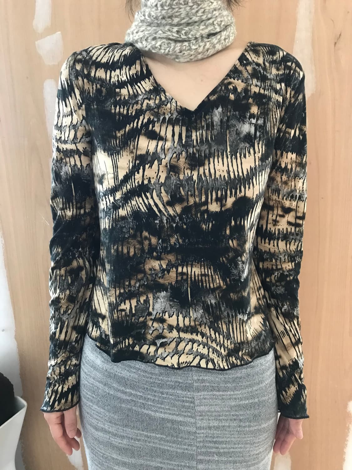 vintage pattern top 상품이미지2