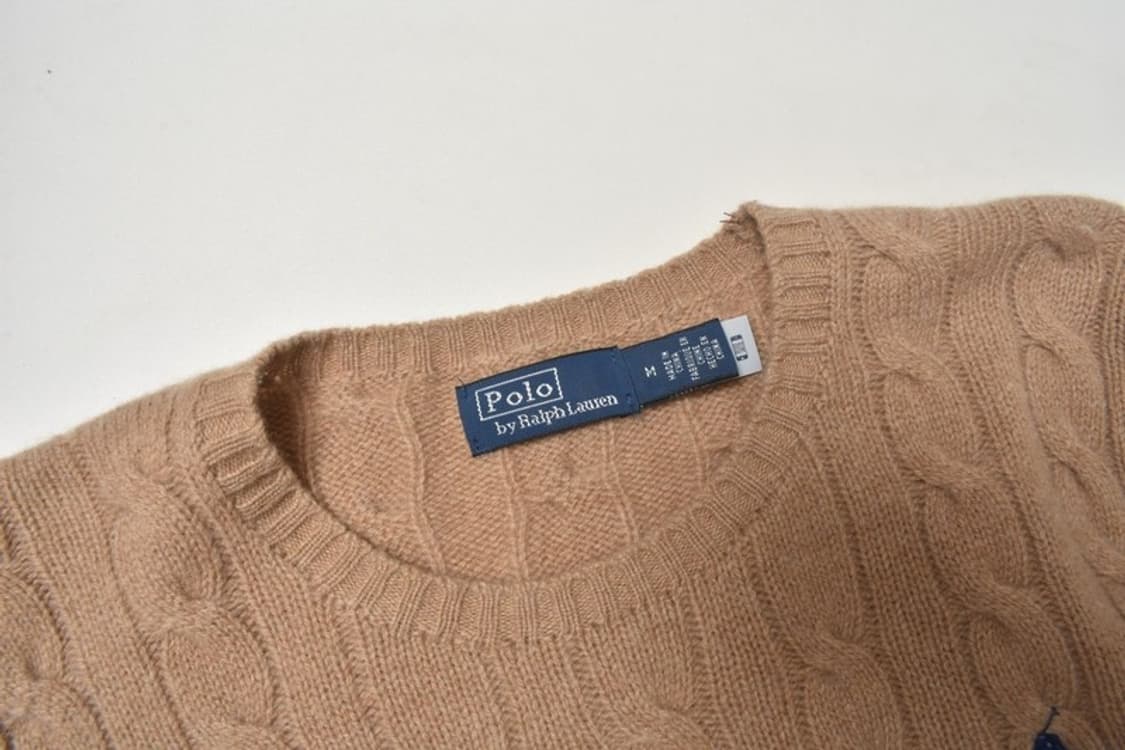 폴로 랄프로렌 큐알 케이블 울 니트 스웨터 M 상품이미지6