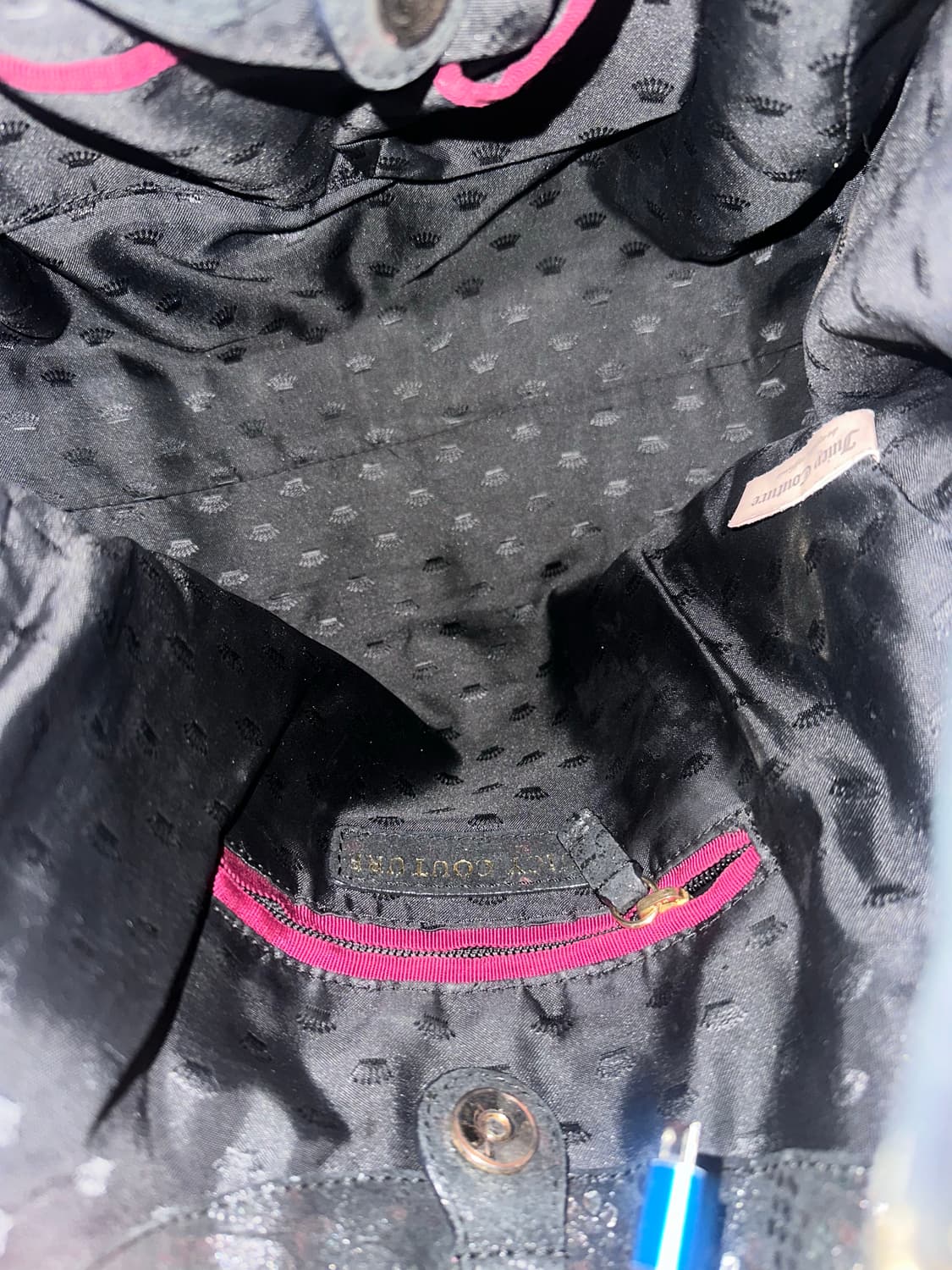 쥬씨꾸뛰르 블랙 뱀피 st숄더백 상품이미지5