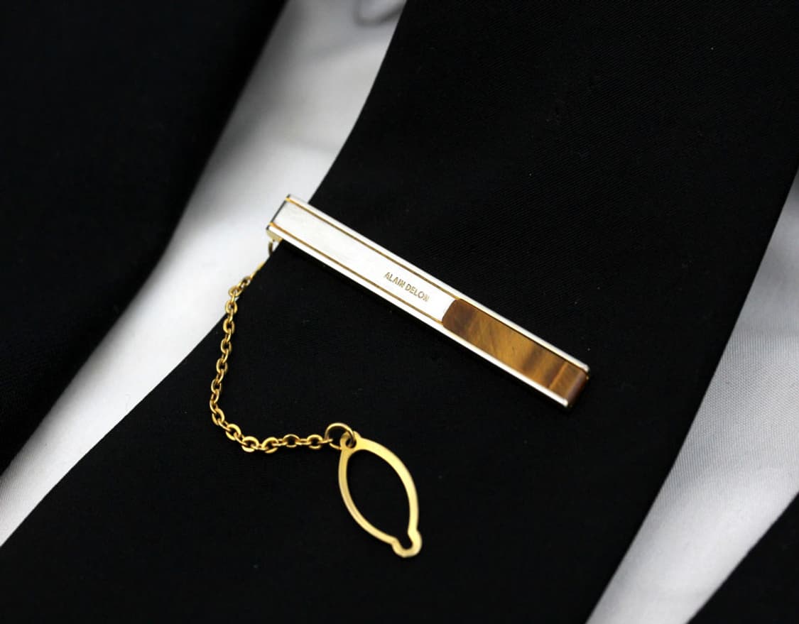 알랭들롱 A등급 5.3cm 남자 명품 넥타이핀 커프스 세트 상품이미지8