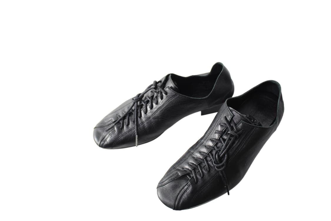 HEROES of HISTORY 히어로즈 라운드 토 레이스업 플랫 슈즈 상품이미지3