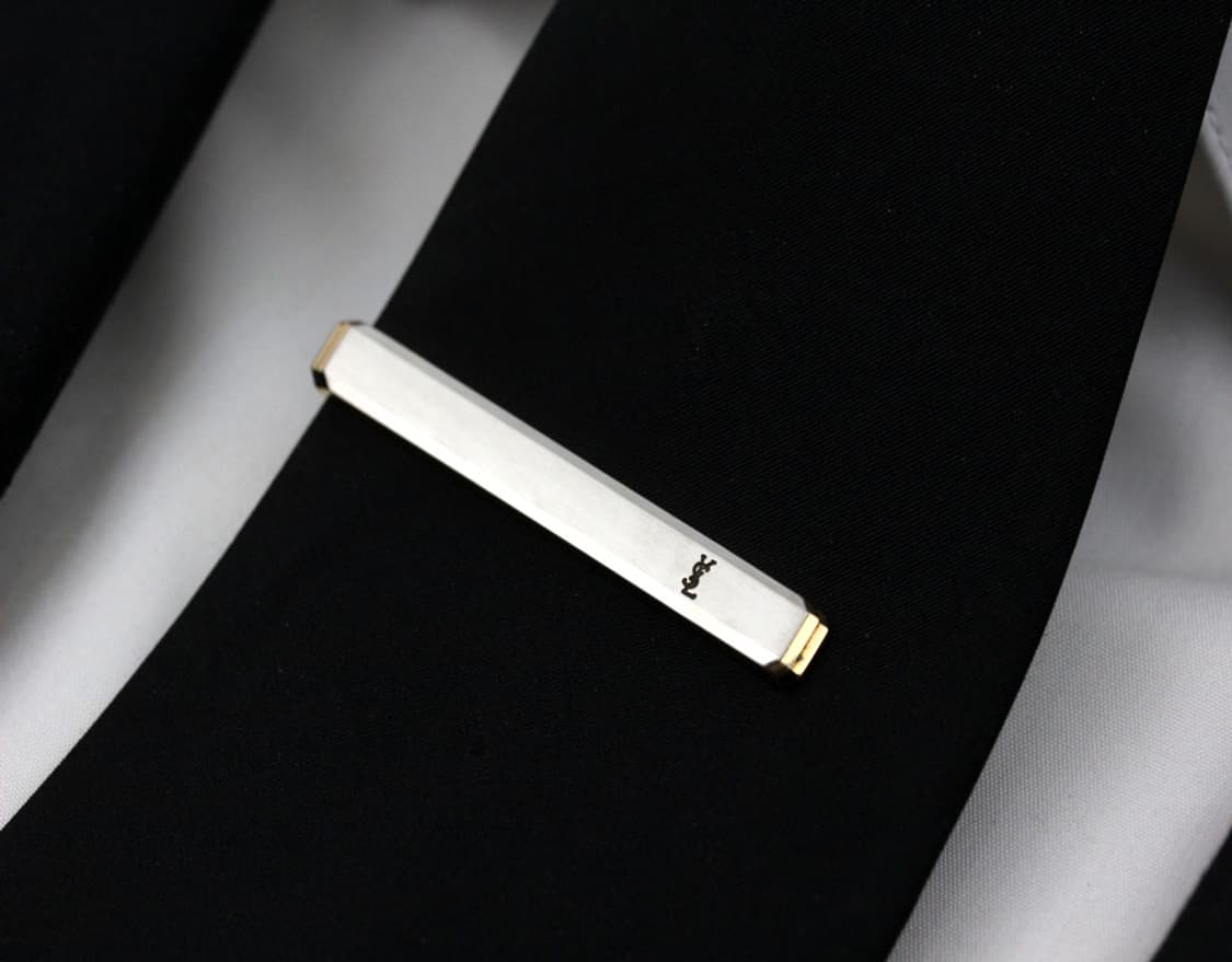 입생로랑 A등급 5.1cm 남자 명품 넥타이핀 빈티지 상품이미지6