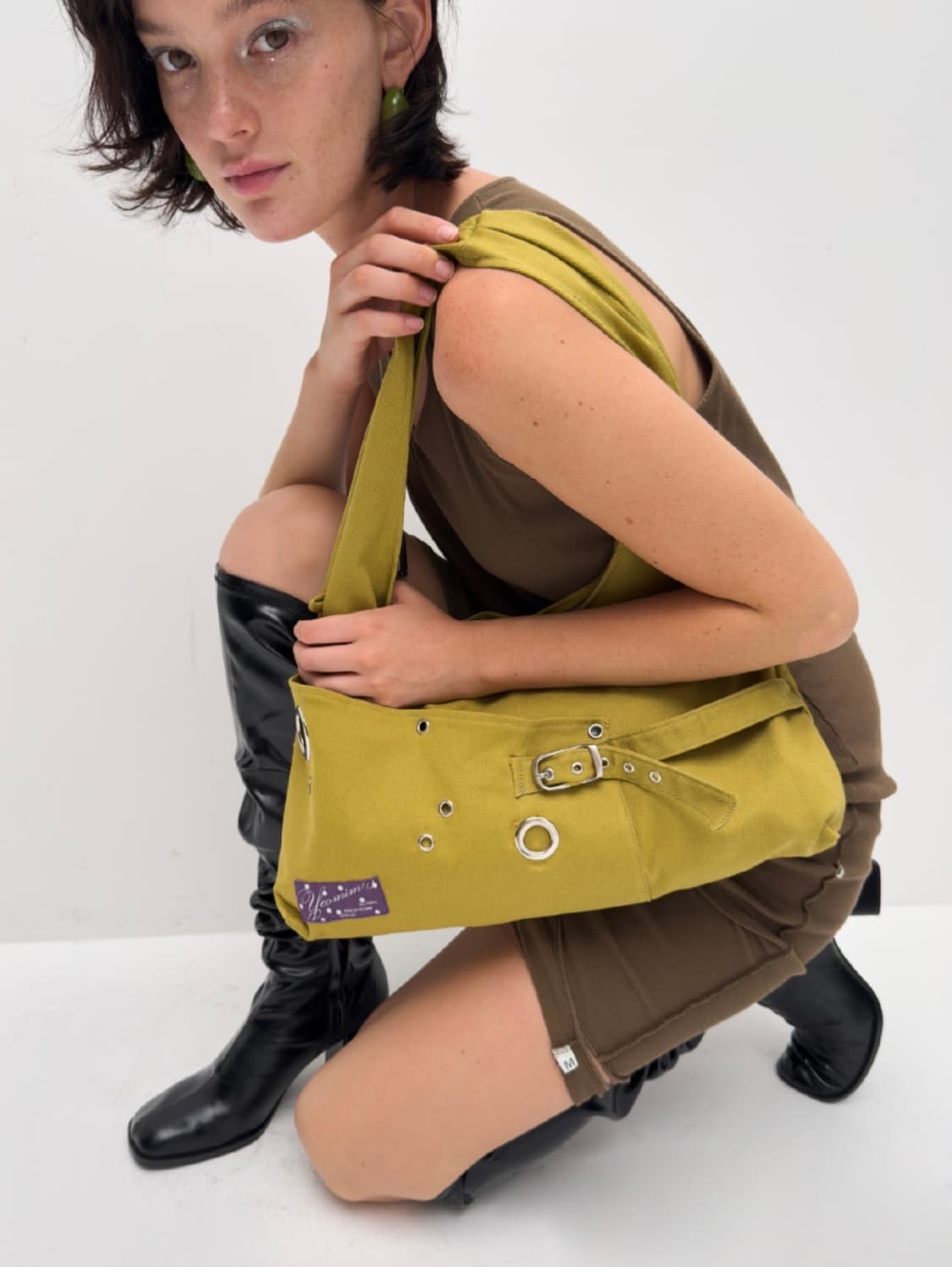 여밈 layout bag (olive green) 상품이미지2