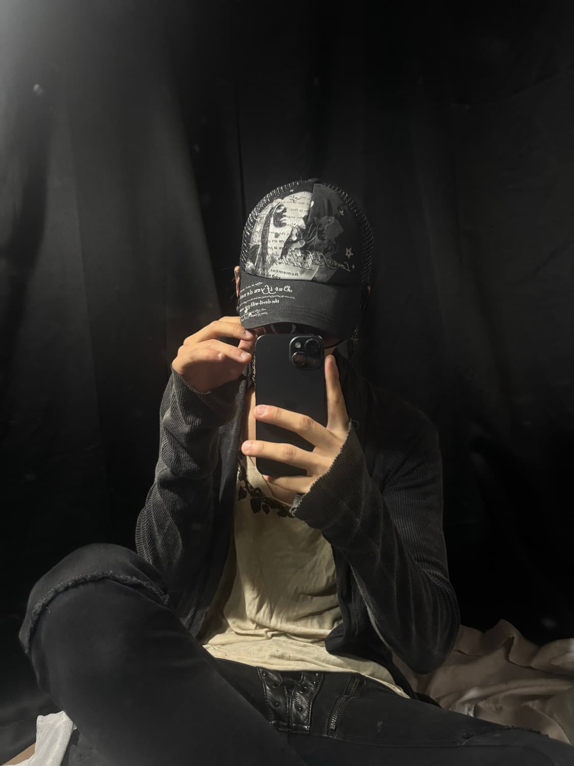 “Unknown” 00’s Print Mesh cap 상품이미지4