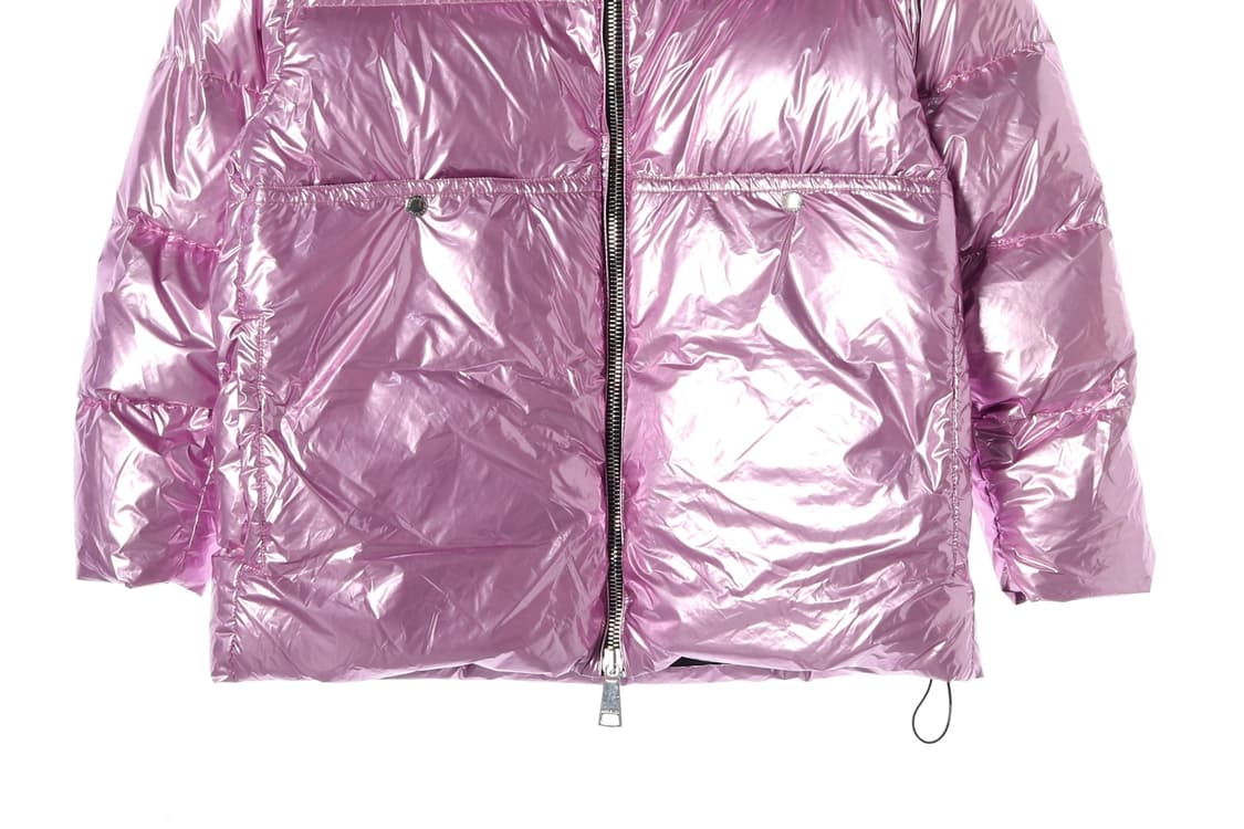 크리스조이 구스다운 핑크 하프 패딩 다운 자켓 재킷
 상품이미지5