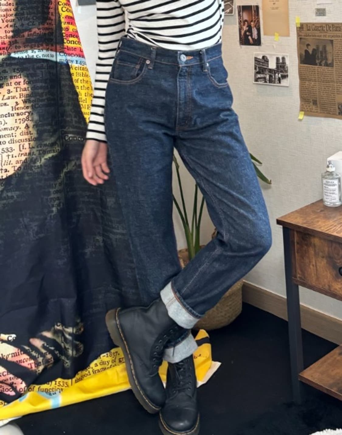 Moussy 프렌치st 생지 데님팬츠 상품이미지1