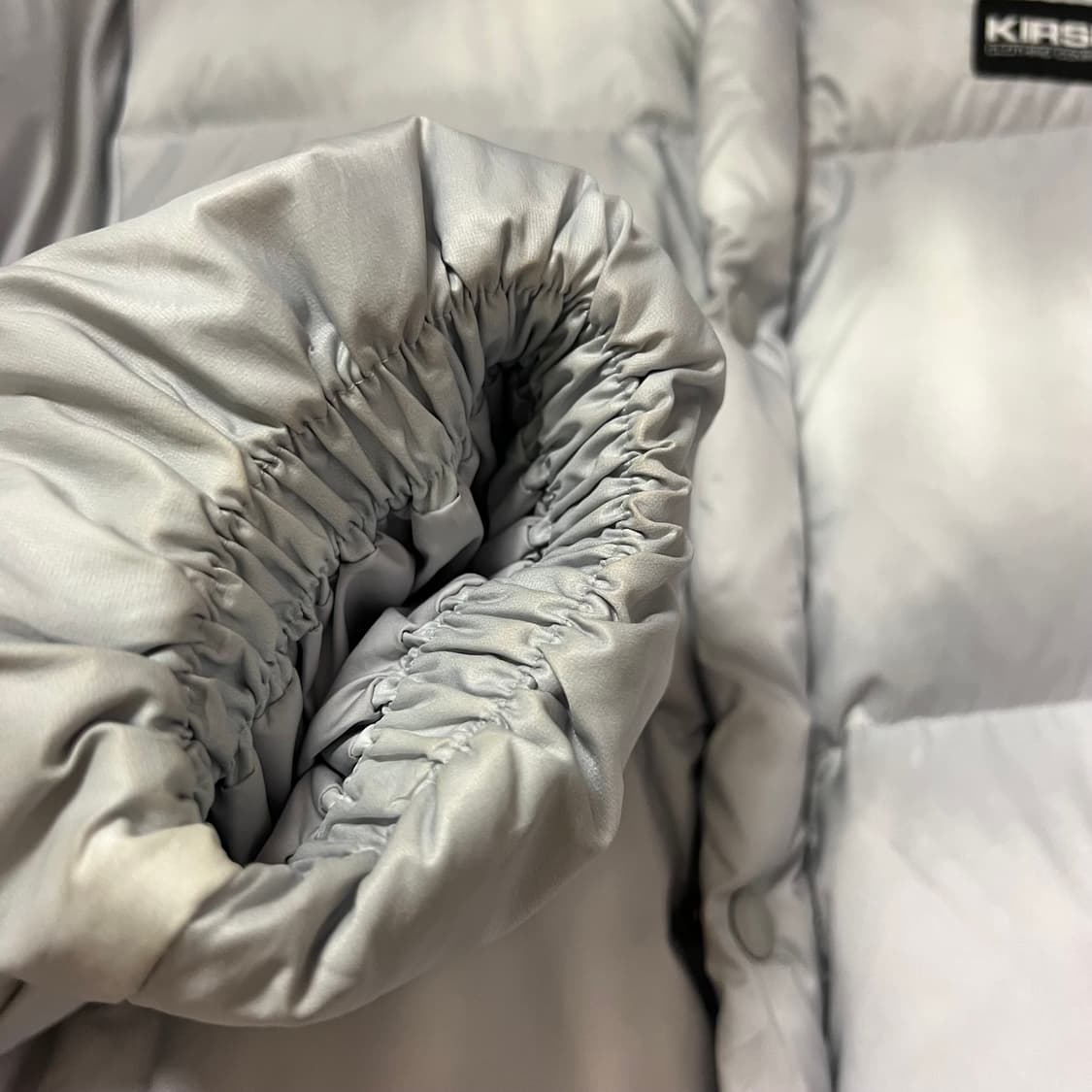 키르시 덕다운 숏패딩 그레이 상품이미지4