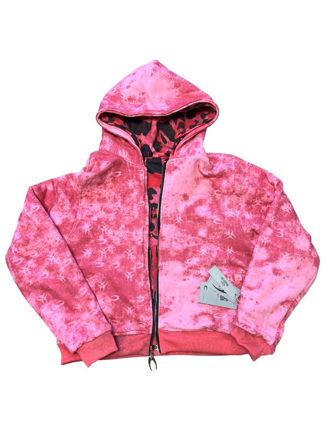 cozyworldwide 핑크 스터드 리버서블 후드집업 상품이미지6