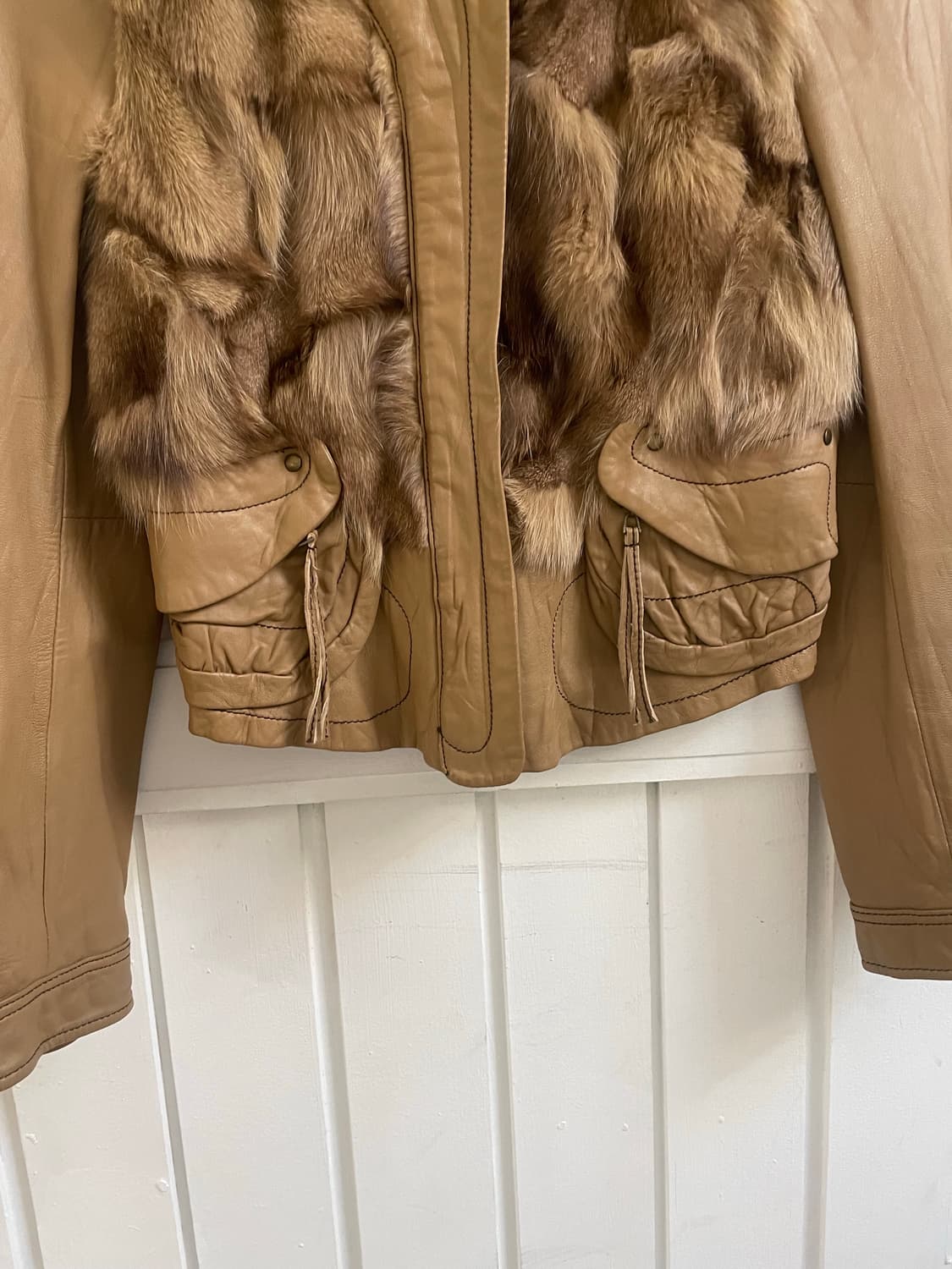 Y2K 양가죽 폭스퍼 자켓 상품이미지5