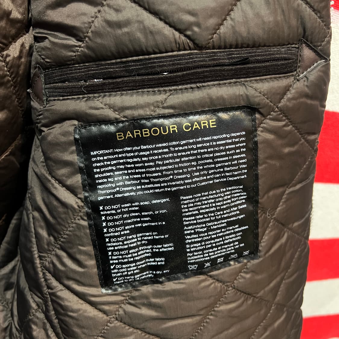 바버 인터네셔널 왁스자켓 상품이미지4