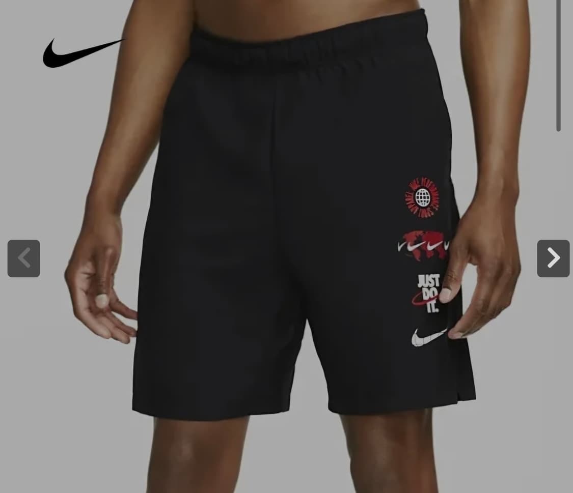 나이키 Just Do It 블랙 반바지(MS 상품이미지1