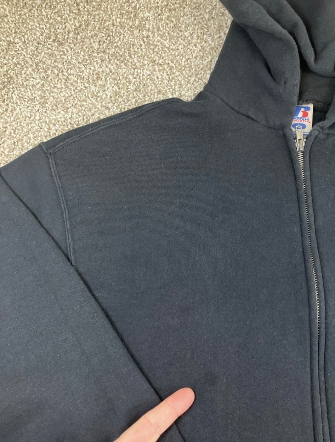 00s 러셀 후드집업 블랙 L 상품이미지4
