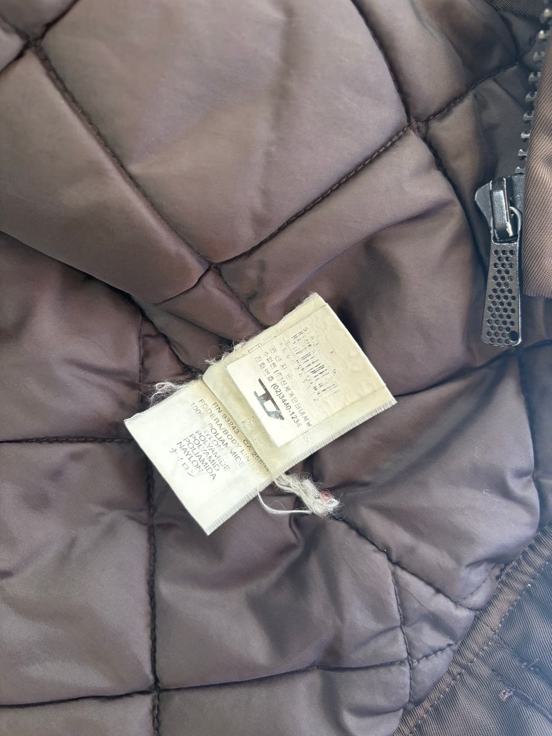 디젤 브라운 밀리터리 패디드 자켓 상품이미지10