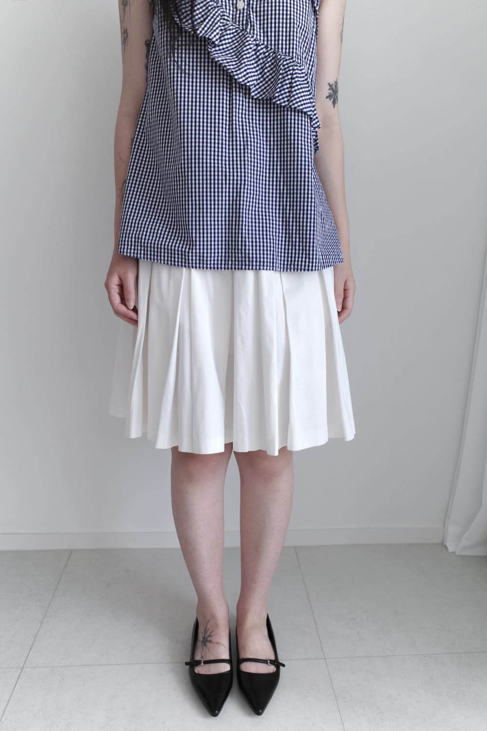 lacoste)pleats buckel skirt  상품이미지6