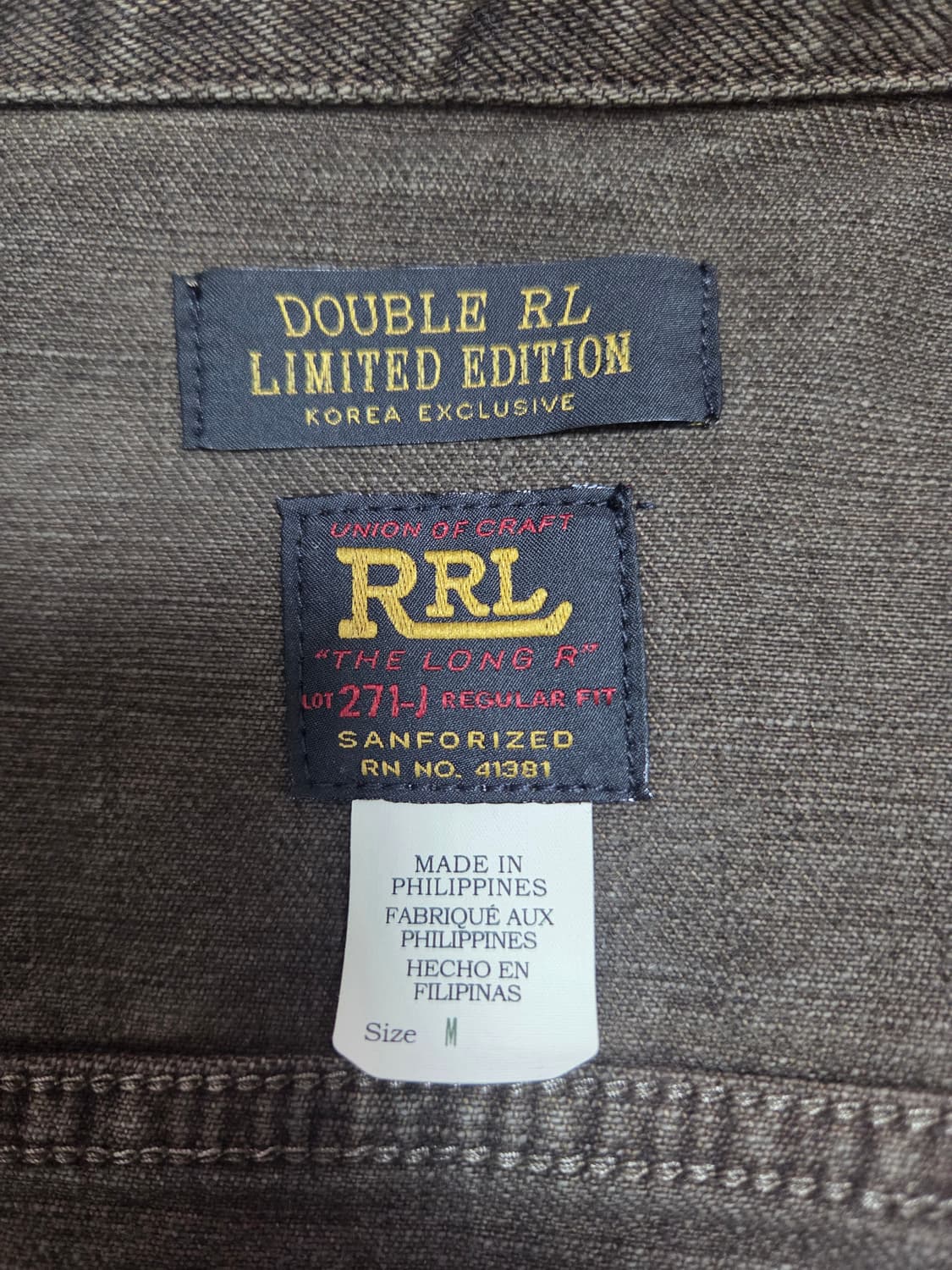 [M] RRL 코리아 익스클루시브 lot271 데님 자켓 상품이미지3