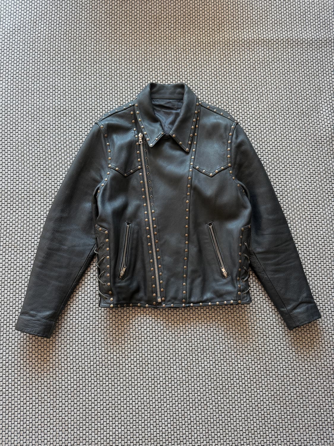 90s 생로랑 레더자켓 상품이미지2