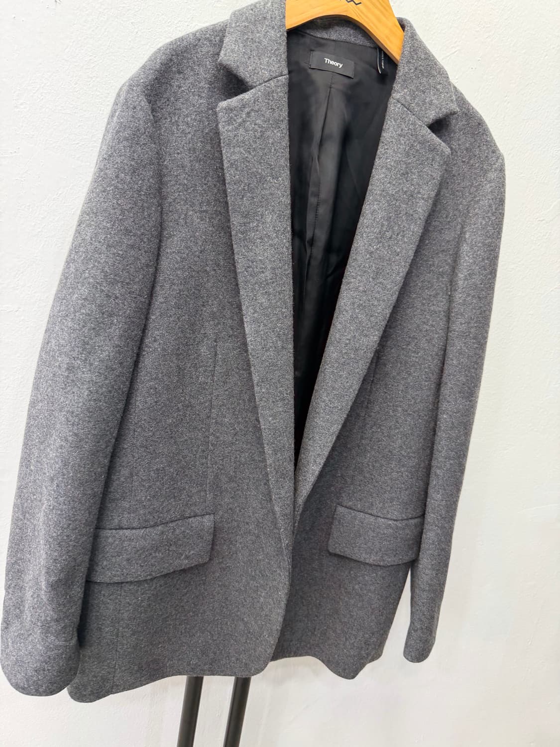 정품) 띠어리 여성 그레이 울자켓 6 상품이미지2