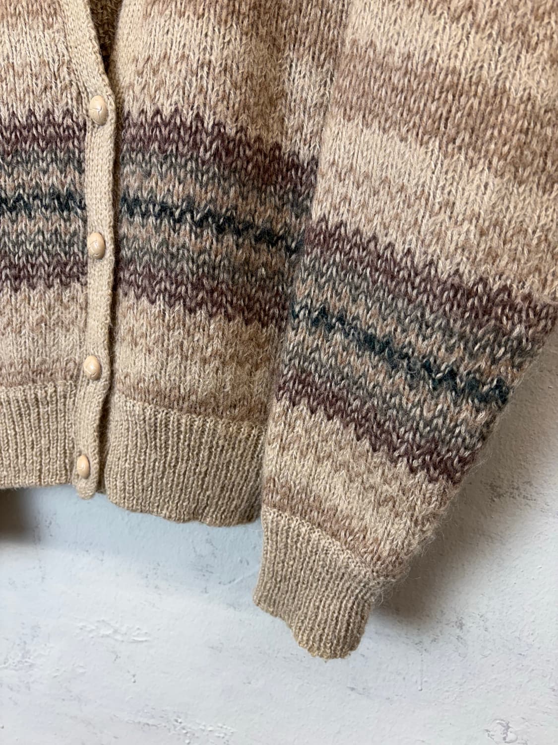빈티지 모헤어 니트 가디건 상품이미지4