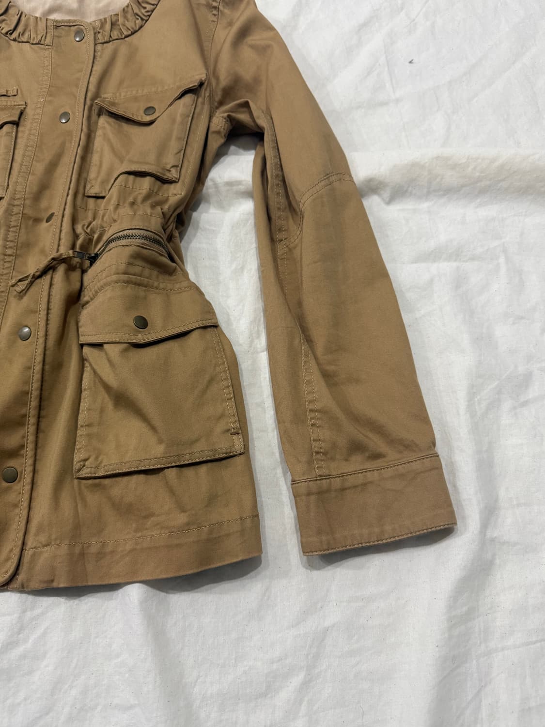 카멜 y2k 멀티포켓 유틸리티 자켓 상품이미지5