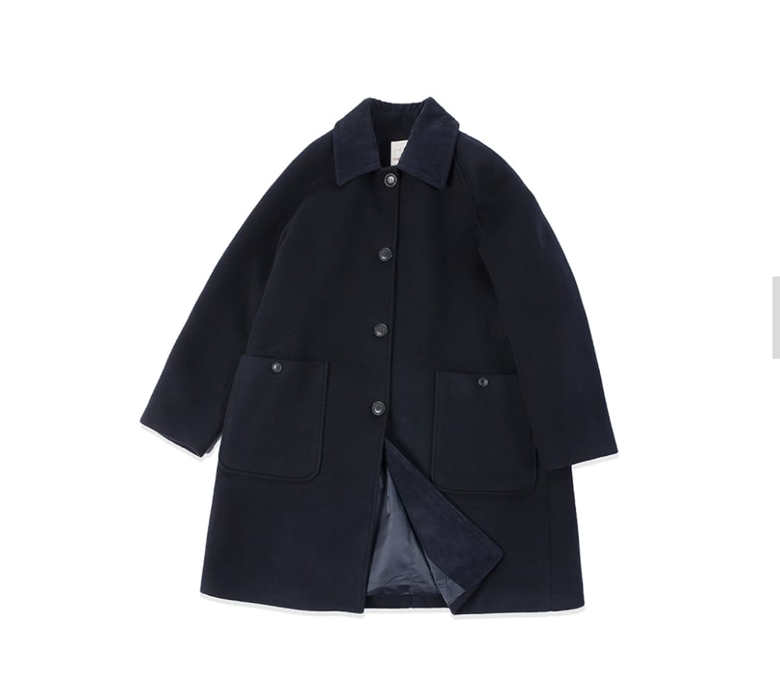 코튼벨 발마칸 코트 네이비 상품이미지4
