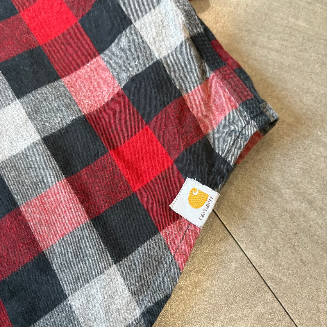 칼하트 오리지널 해비 코튼 체크 긴팔 셔츠  상품이미지8