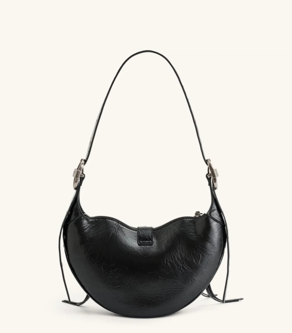 [JW PEI] Tessa 크러쉬드 숄더백 - 블랙 팝니다 상품이미지9