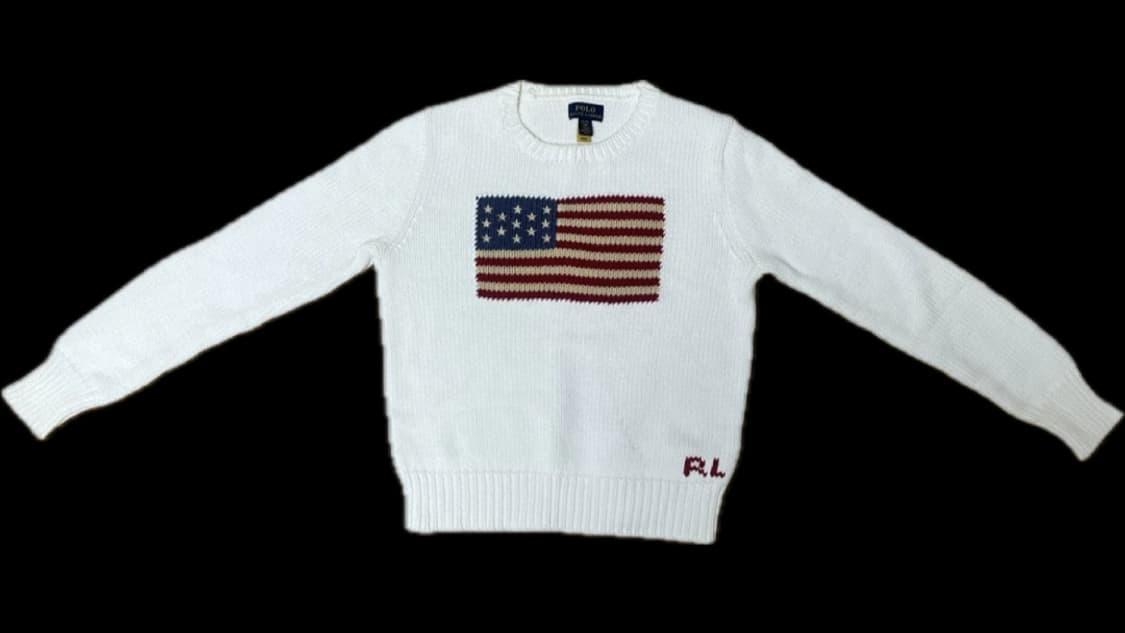 폴로 성조기 니트 걸즈 XL 성인 44-55초반 상품이미지1