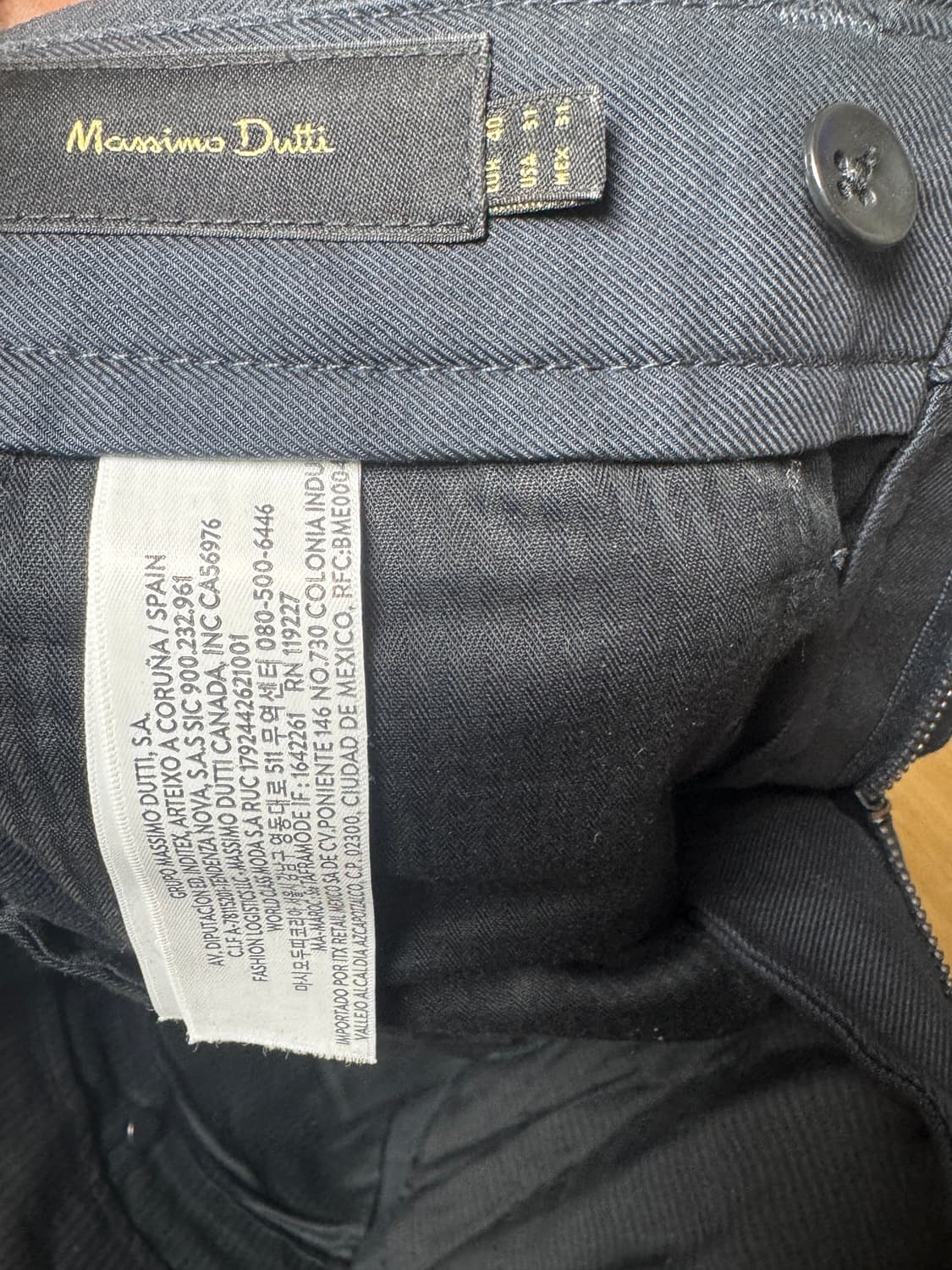 마시모두띠 네이비 릴렉스핏 치노 팬츠 상품이미지8