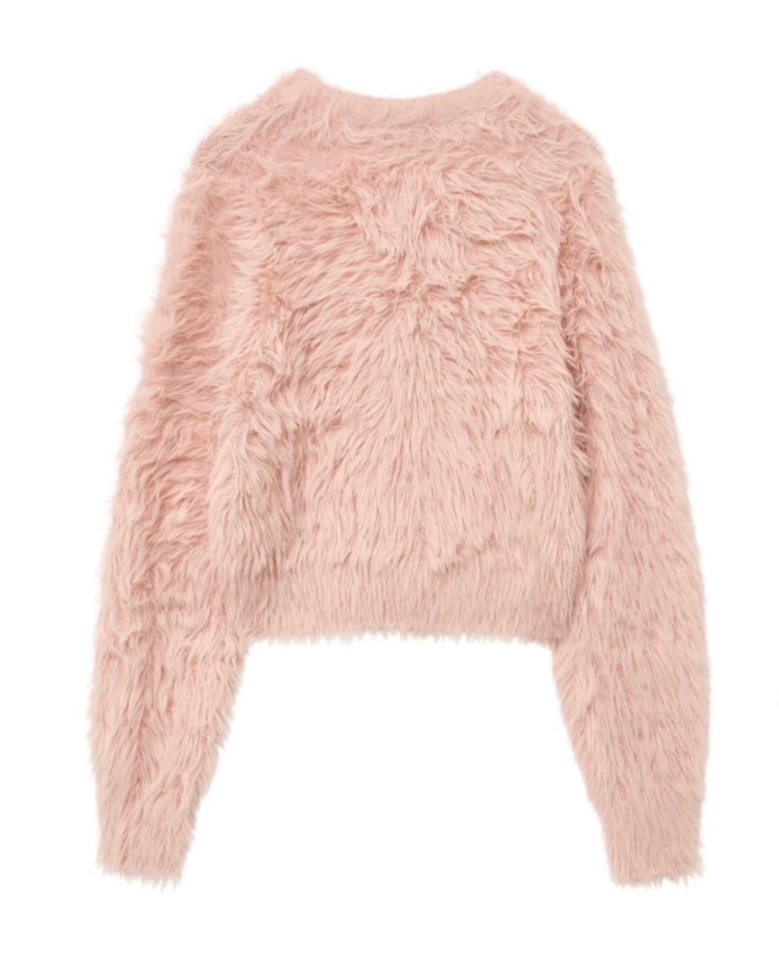 카리나 착용) 마리떼 핑크 퍼가디건 S사이즈 상품이미지2