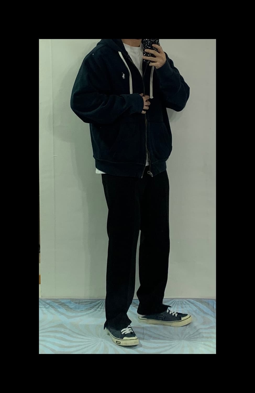 폴로 랄프로렌 블랙 후드집업 상품이미지3