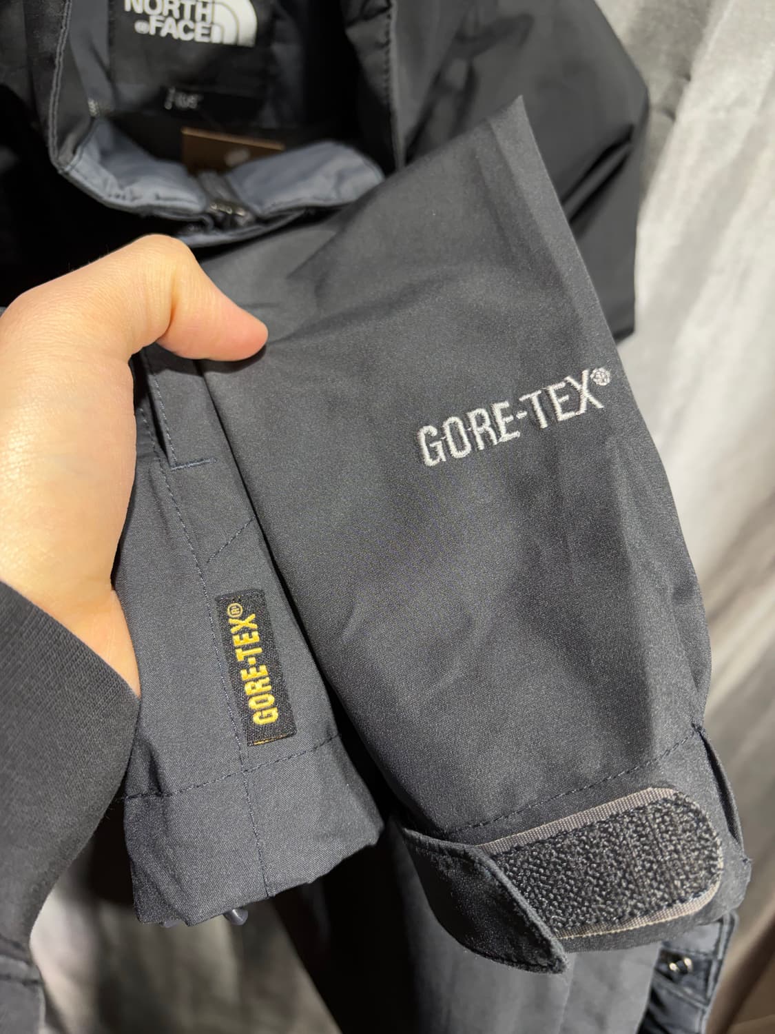 XL 노스페이스 고어텍스 다크그레이 나일론 자켓 상품이미지4