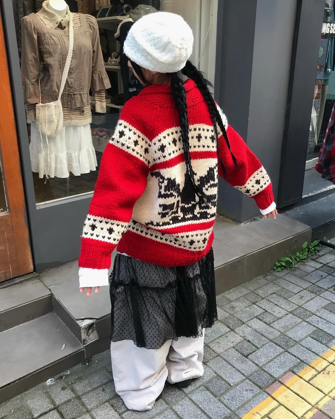 Vintage Cowichan Knit Zip-Up 상품이미지2