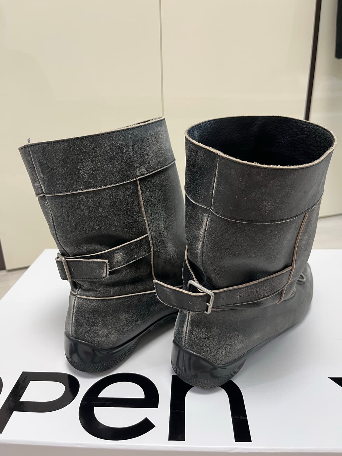 오픈와이와이 부츠 BALLET SLOUCHY SHORT BOOTS 상품이미지4