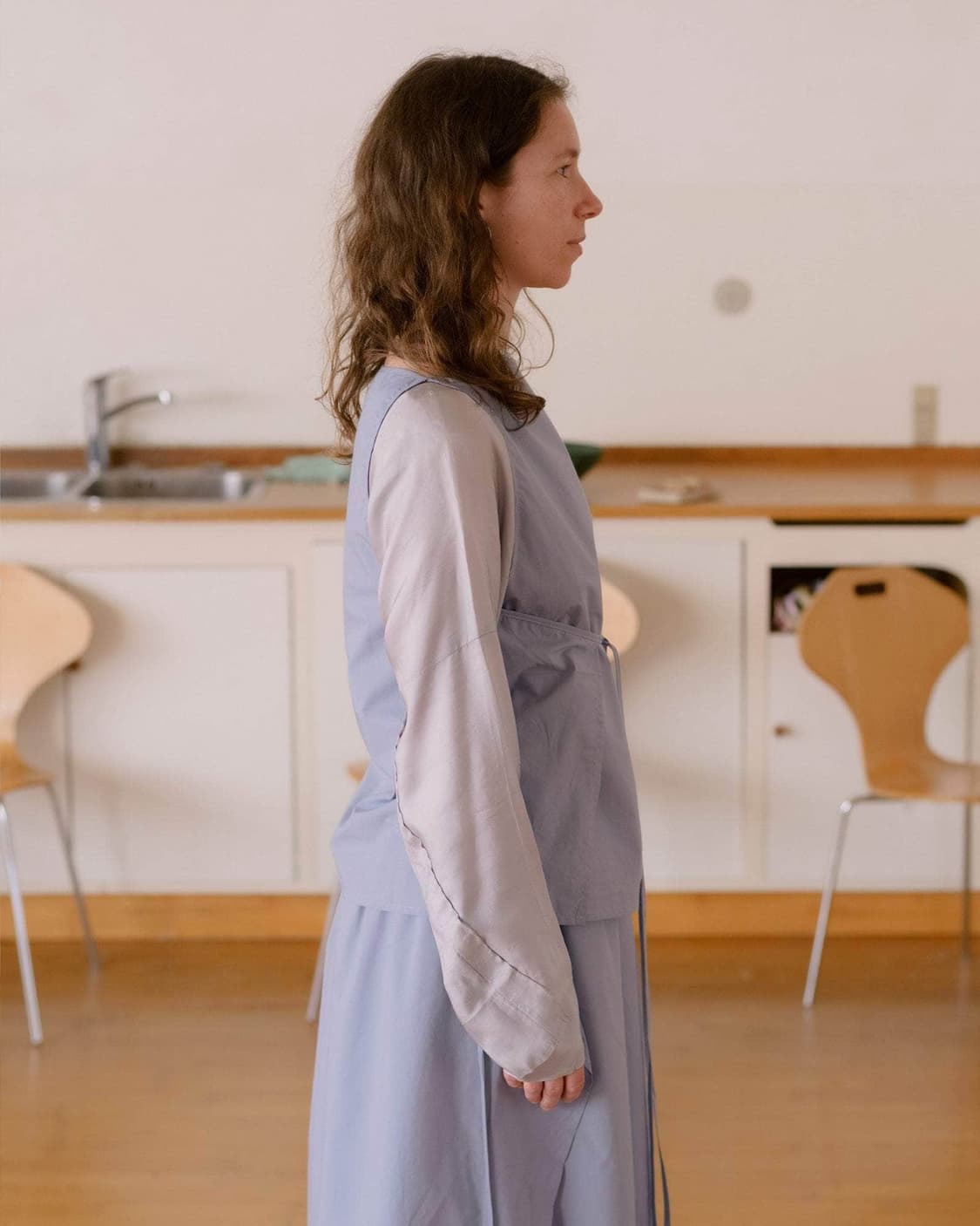 [XS,S,M]베이스레인지 Decti 오가닉 탑/넬슨 블루 상품이미지2