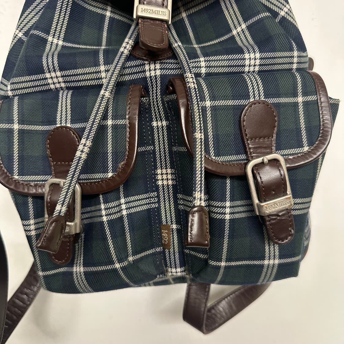 1492마일즈 플레이드 미니 럭색 상품이미지3